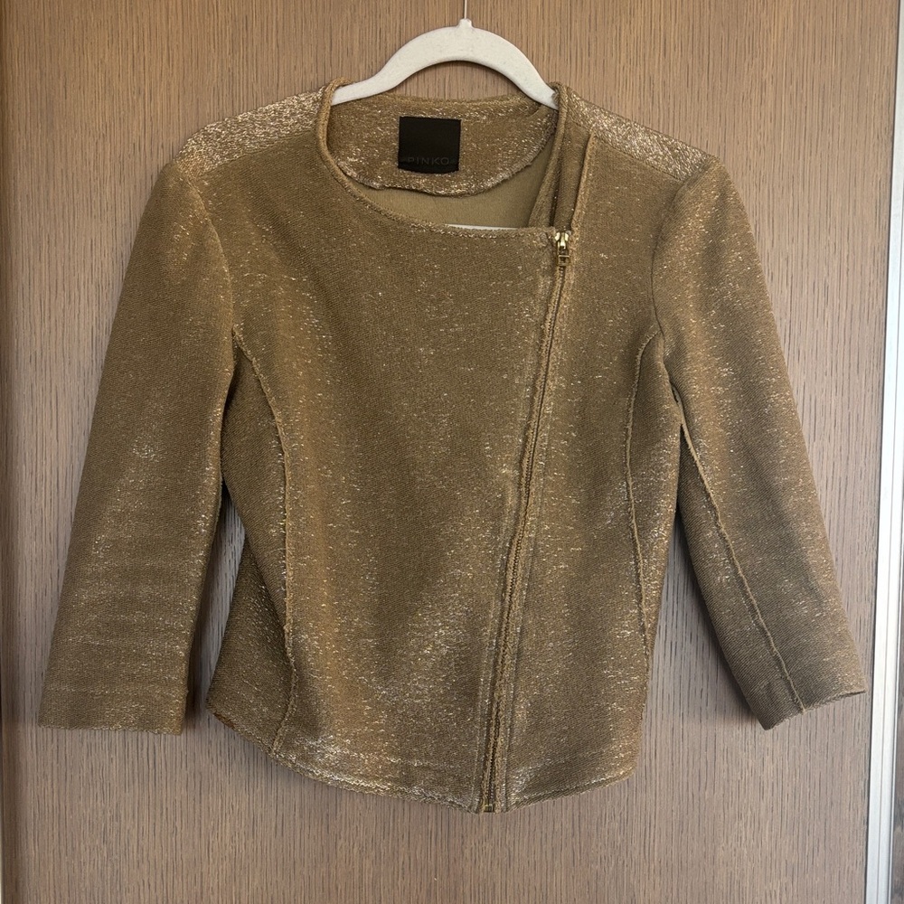 Pinko Gold Textured Blazer